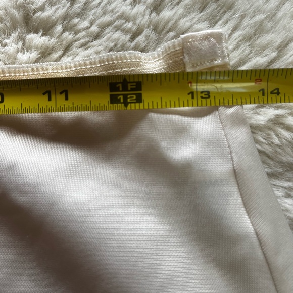 VTG 60s Lace Nylon Boudoir Coquette Festival Grunge Half Slip Sati Skirt M - Picture 6 of 7